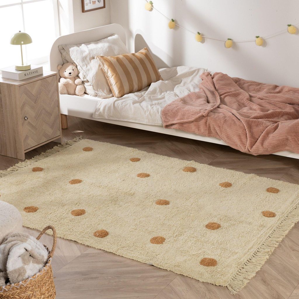Volero - Teppich Kinderzimmer - Lou Dots Gelb - 160x230cm - Kinderzimmer, Babyzimmer