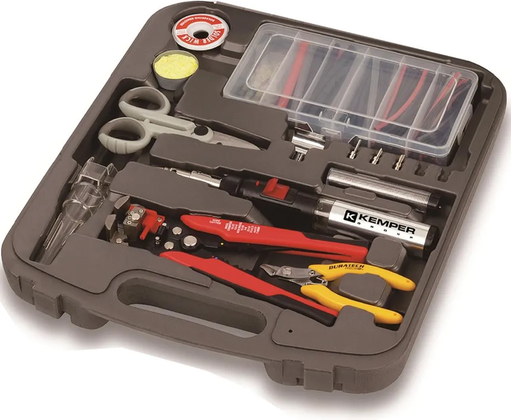 Mini Chalumeau Gaz Rechargeable KEMPER avec Accessoires de Réparation