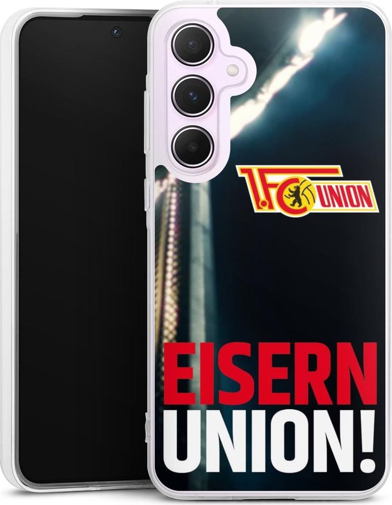 DeinDesign Handyhülle für Samsung Galaxy A55 5G Silikon Hülle Case Smartphone Schutzhülle 1. FC Union Berlin Fanartikel Fußball