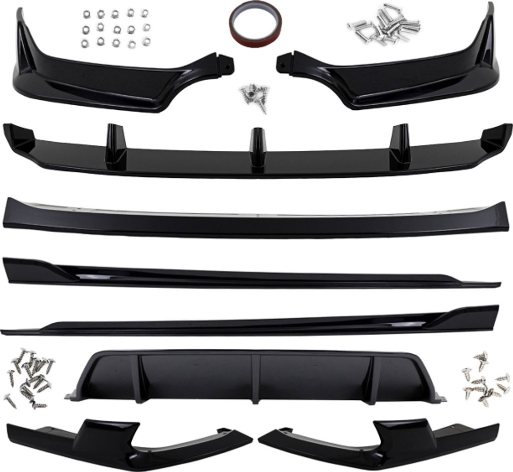 Spoiler Sport Performance Bodykit Paket schwarz glanz lackiert passt für BMW X6 G06