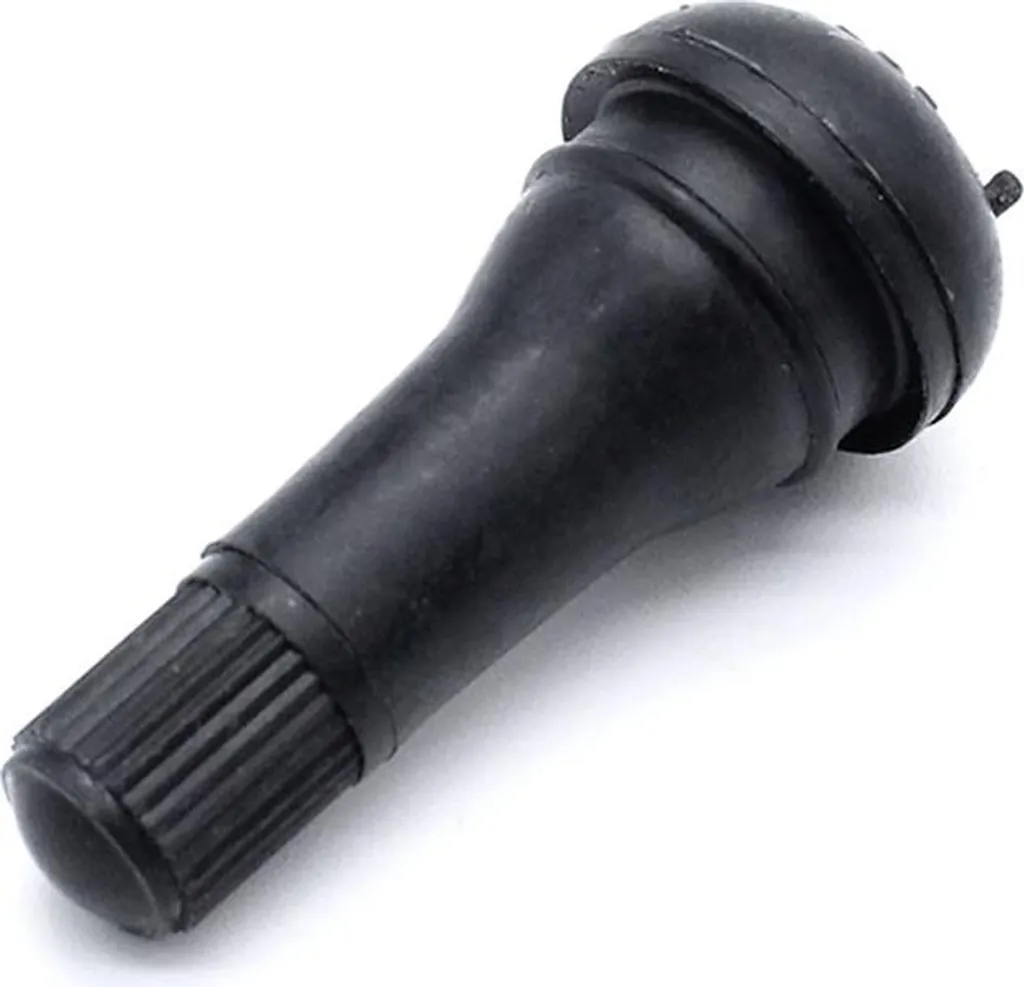 Valve de pneu tubeless TR413 en caoutchouc noir pour voiture - 100 unités
