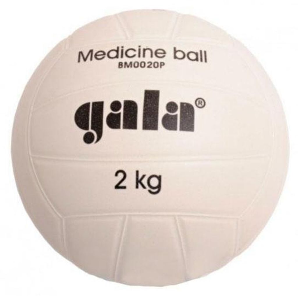 Míč medicinbal plastový 2 kg GALA barva bílá Produktbild 