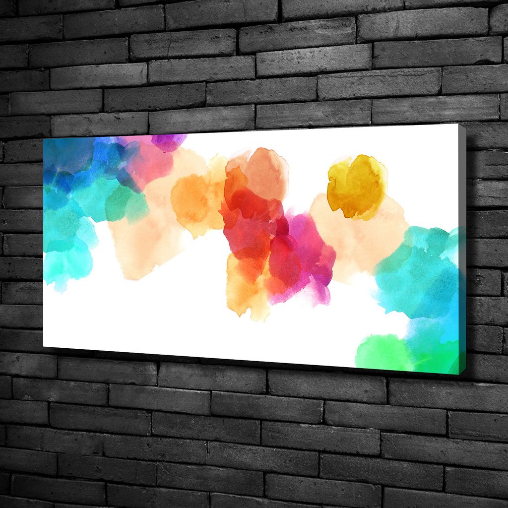 Tulup Leinwandbild -100x50 cm - Wandkunst - Drucke auf Leinwand - Leinwanddruck - Kunst: modern & klassisch - Mehrfarbig - Bunte Flecken