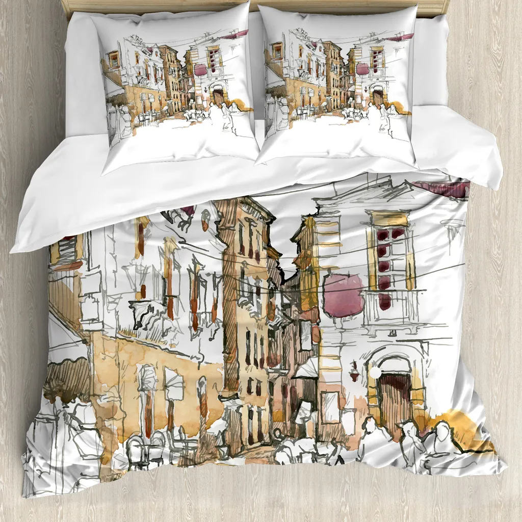Set Letto Graffiti Street Art ABAKUHAUS - Arredo Moderno 155x220cm