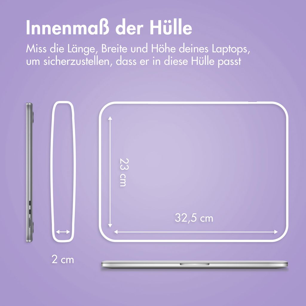 imoshion Fluffy Laptop Hülle 13-14 Zoll - Laptop Sleeve - Produktbild 