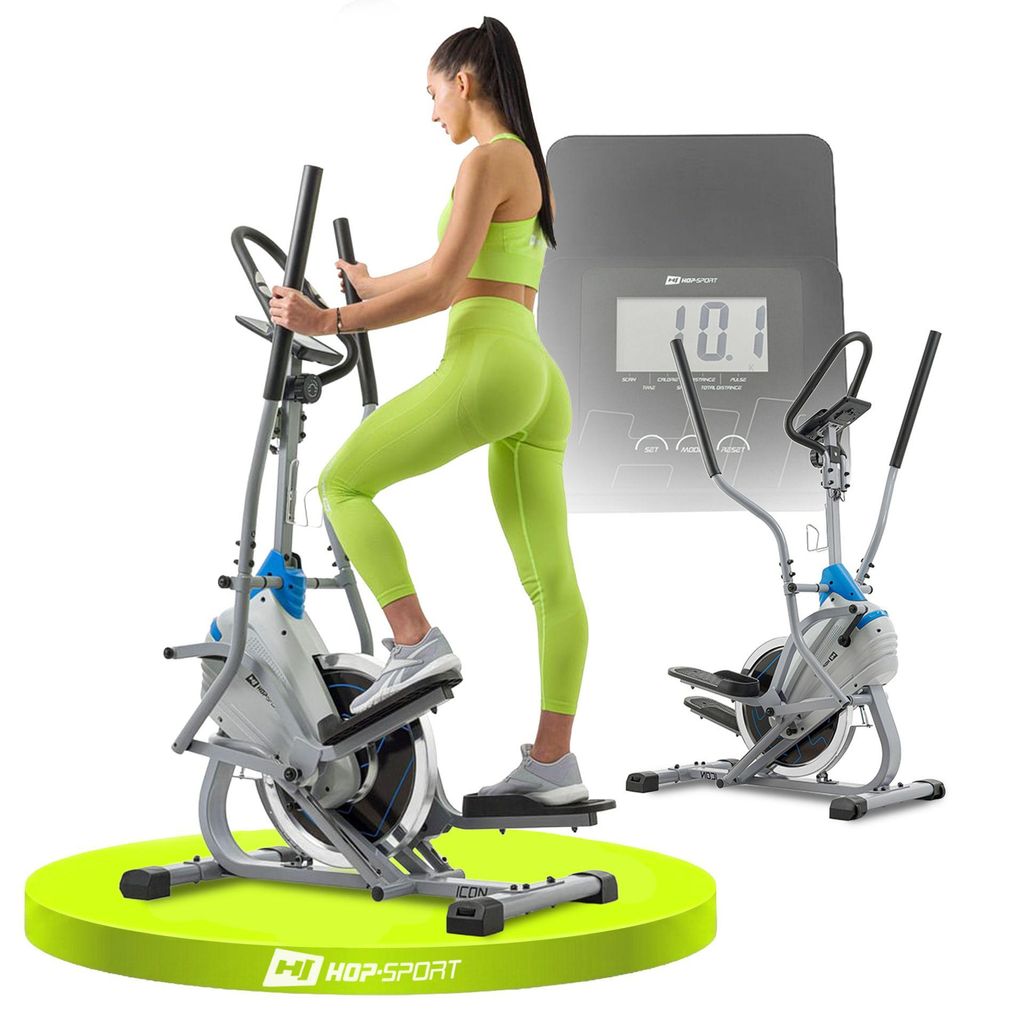 Hop-Sport Cross Stepper für zuhause HS-400B Icon Grau - Produktbild 