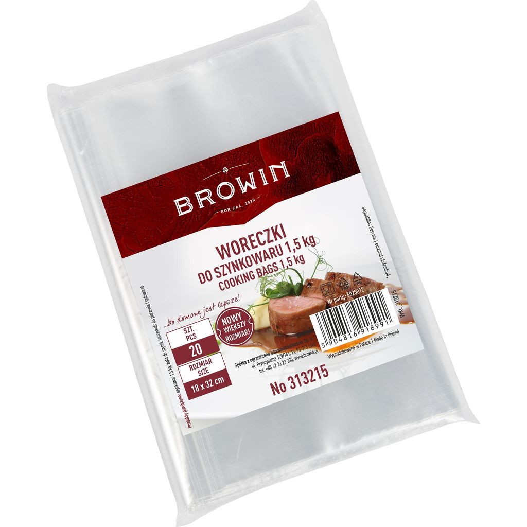 Beutel für 1,5 kg Schinkenkocher(20 Stück) – 18 x 32 cm Produktbild 