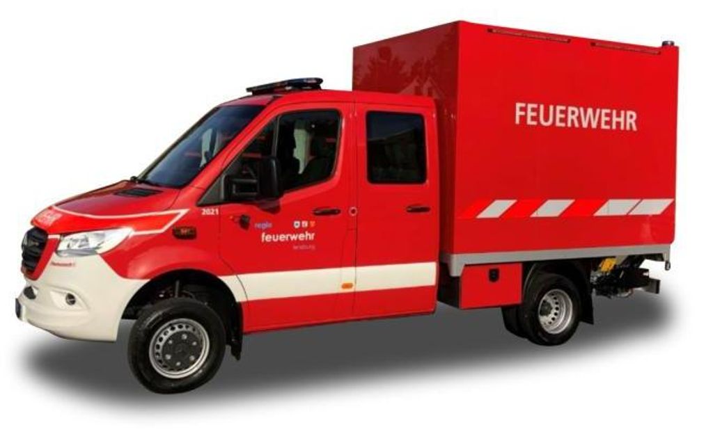 Herpa MB Sprinter 18 DoKa Koffer Regio Feuerwehr Lenzburg 949248
