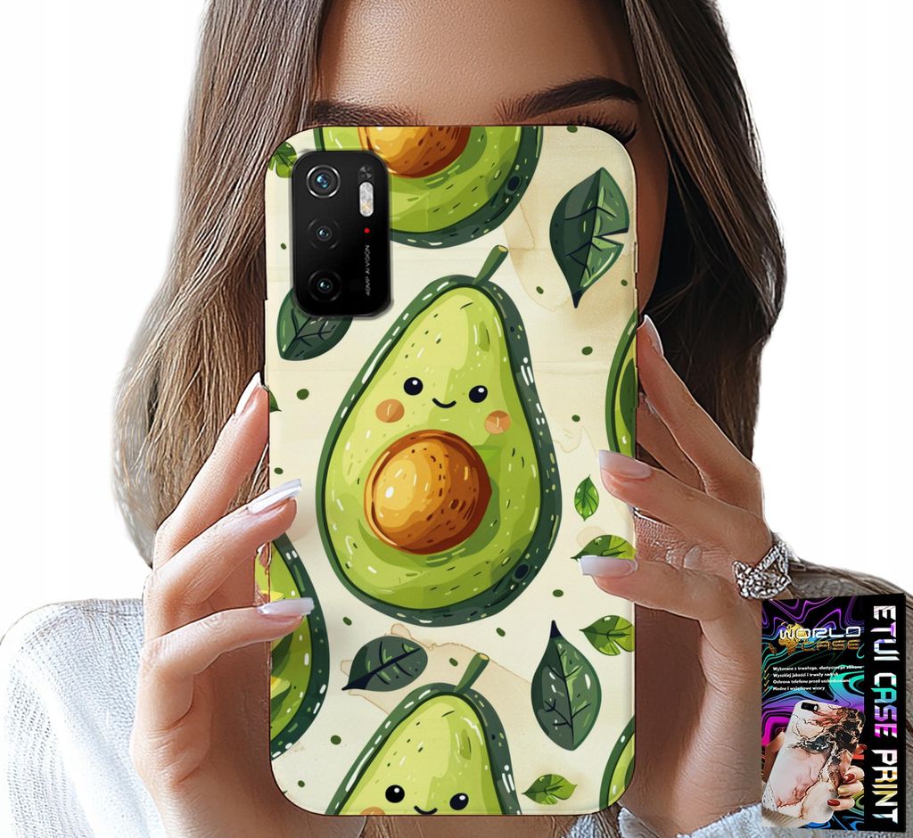Fall Für Xiaomi Poco M3 Pro 5G - Süss Lächelnd Avocado Fall
