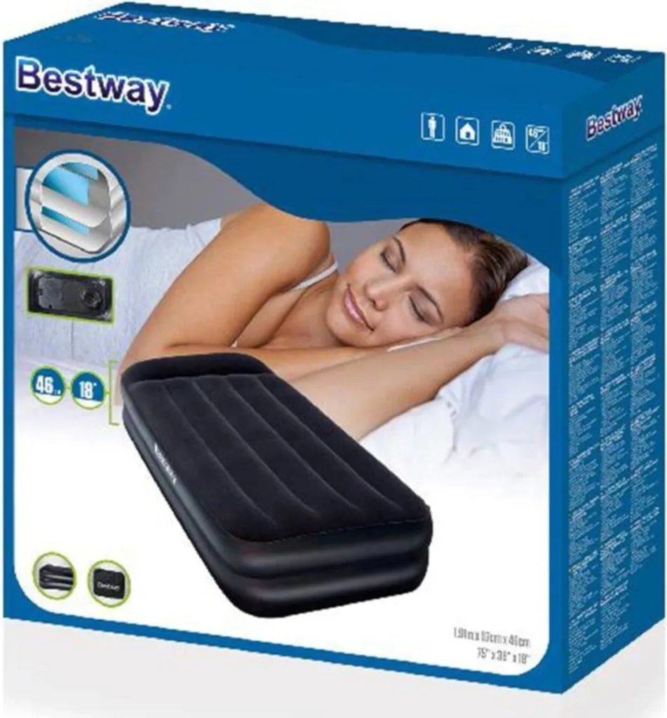 Matelas Gonflable d'Appoint pour Invités avec Pompe Électrique Rapide - 6