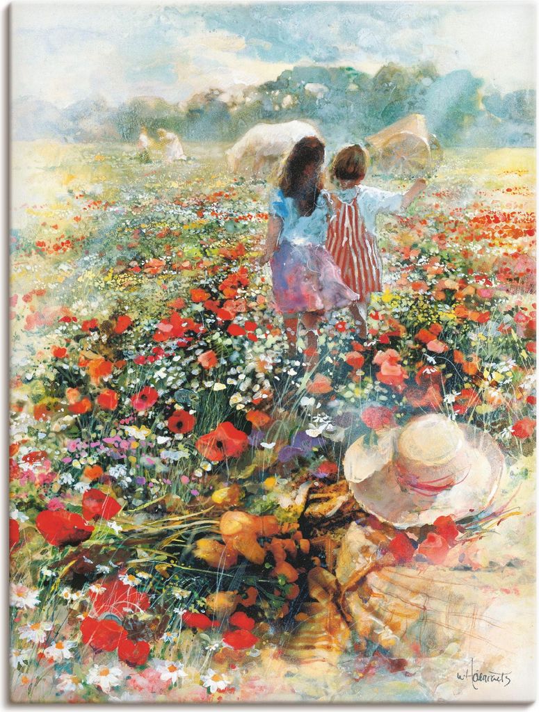 ARTland Leinwandbild Sommer der Liebe Größe: 45x60 cm