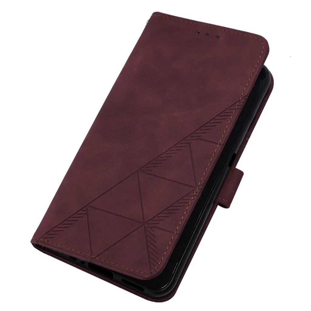 EbestStar Cover Libro Portafoglio Con Pelle PU Per OnePlus Nord, Custodia Con Slot Carte E Supporto, Nero/Rosso, Incluso Vetro Temperato - 4
