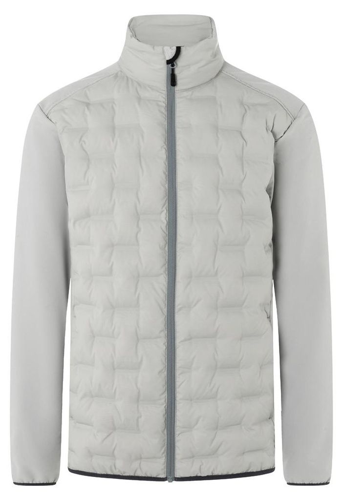 KARLOWSKY Herren Hybrid-Jacke OUTDOOR-PRO Modern-Fit Hellgrau 4XL