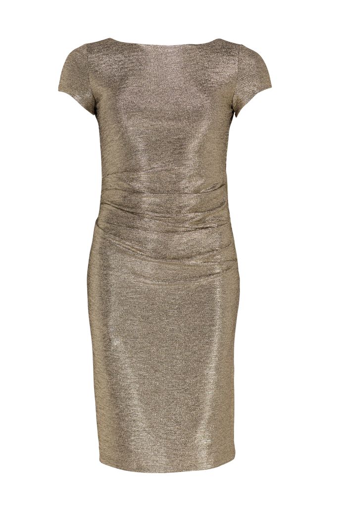 Cocktailkleid aus foliertem Jersey