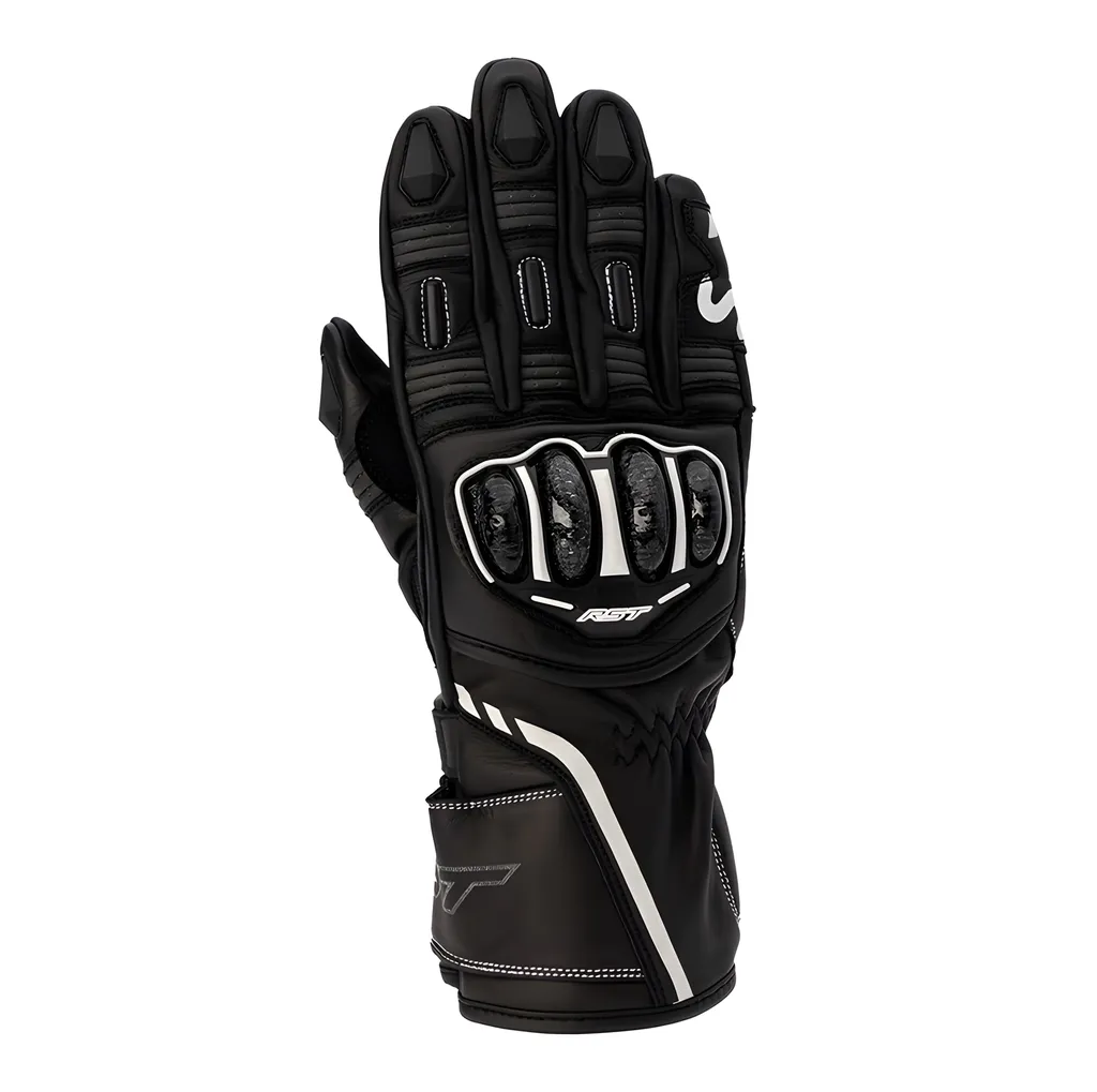 Gants Moto RST S1 CE Ladies Cuir Noir - Coque de Protection Taille XXS