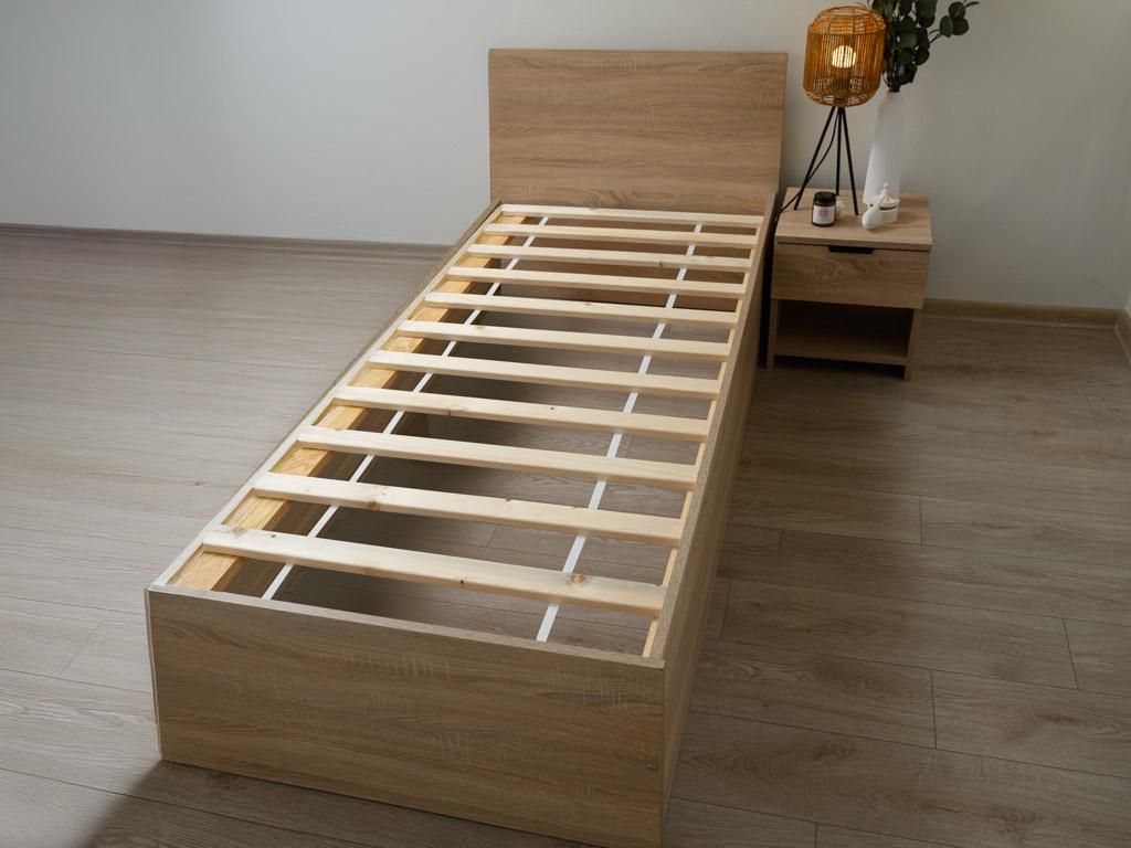 Griglia a listelli con tessuto, 90x200 cm Immagine del prodotto 