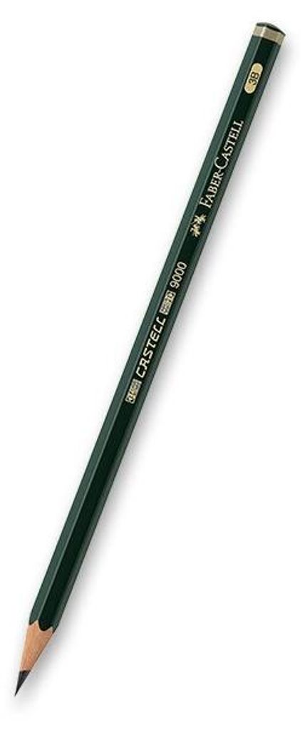 FABER-CASTELL Bleistift CASTELL 9000, Härtegrad: 3B Produktbild 