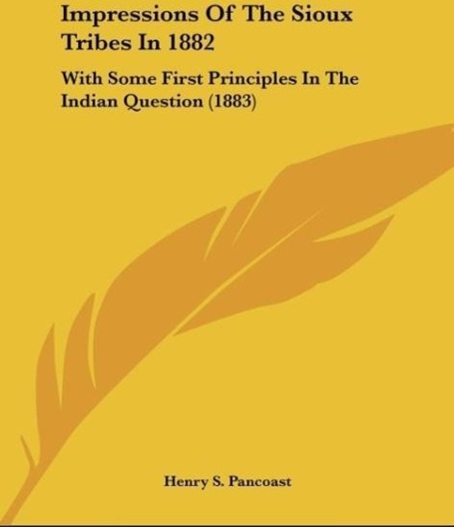 Impressions Of The Sioux Tribes In 1882