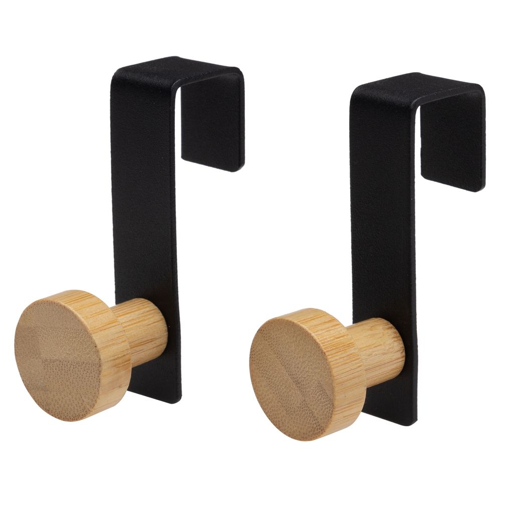 nabbi Türhänger (2 Stück) Niko - schwarz / Bambus