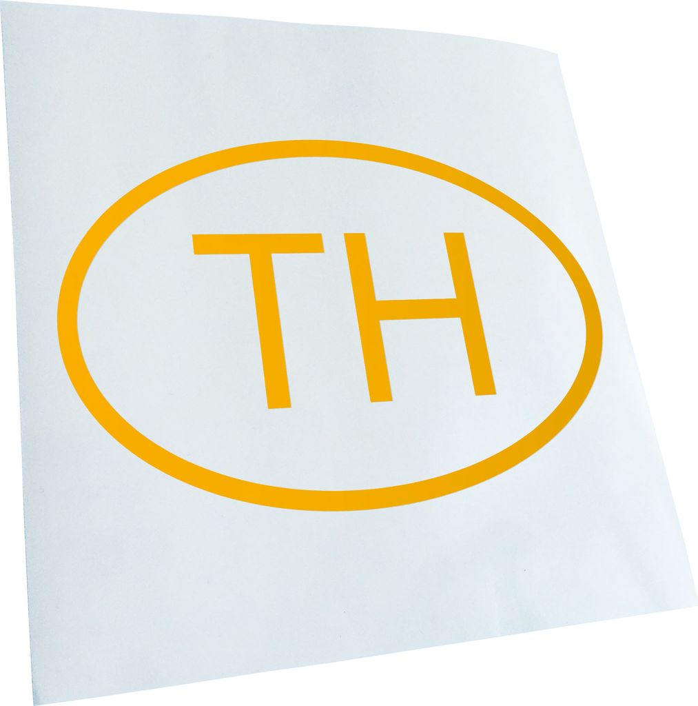 Kiwistar - Autoaufkleber - Thailand TH Heckscheibe - Aufkleber für Auto Kfz Fahrrad, LKW, Truck Mofa