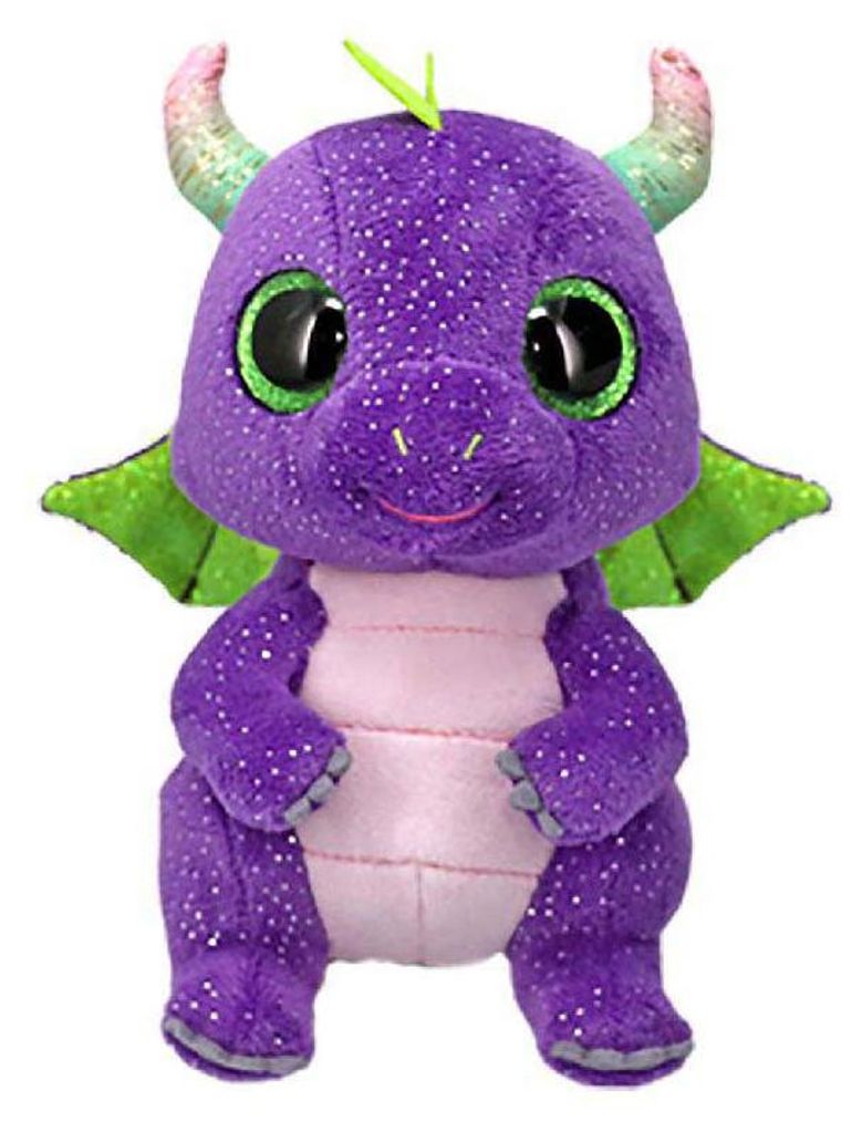 Ty Beanie Boo Daphne Lila Dino, 15 cm