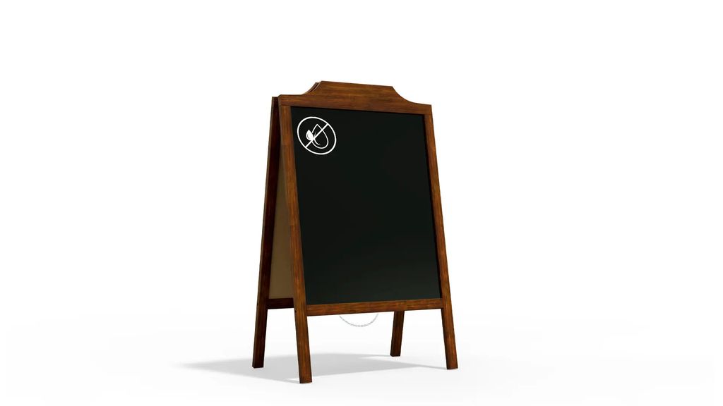 Kundenstopper - lackierter Holzrahmen 100x60cm dekorativen Produktbild 