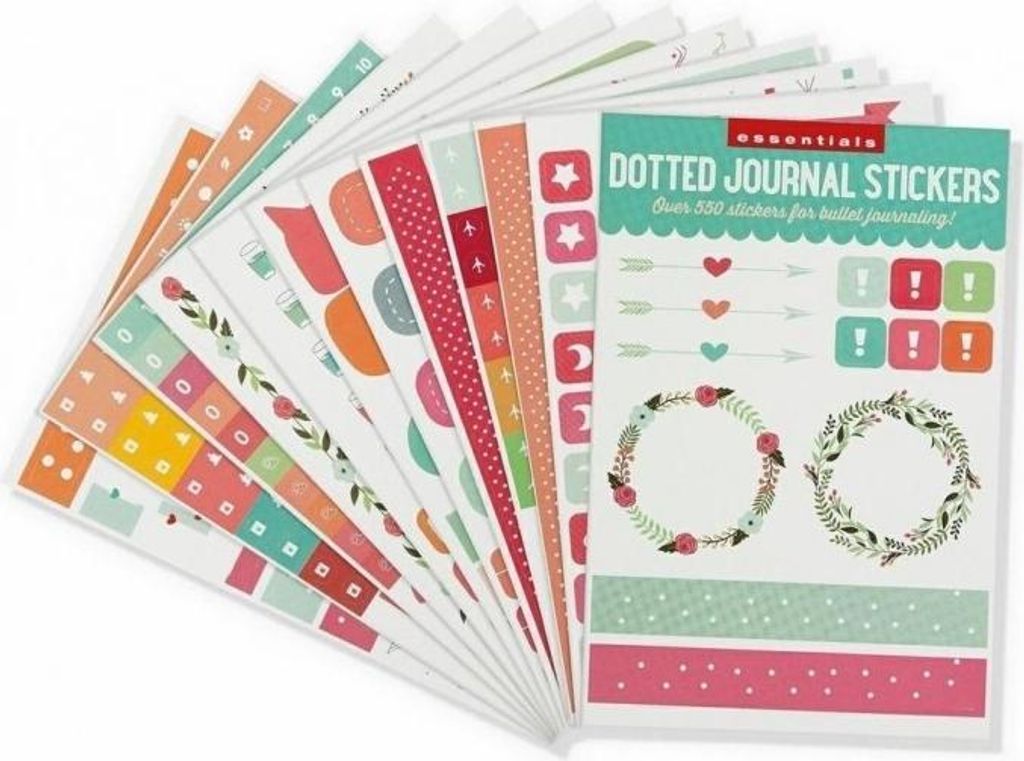 Naklejki do planera Bullet Journal 550 sztuk