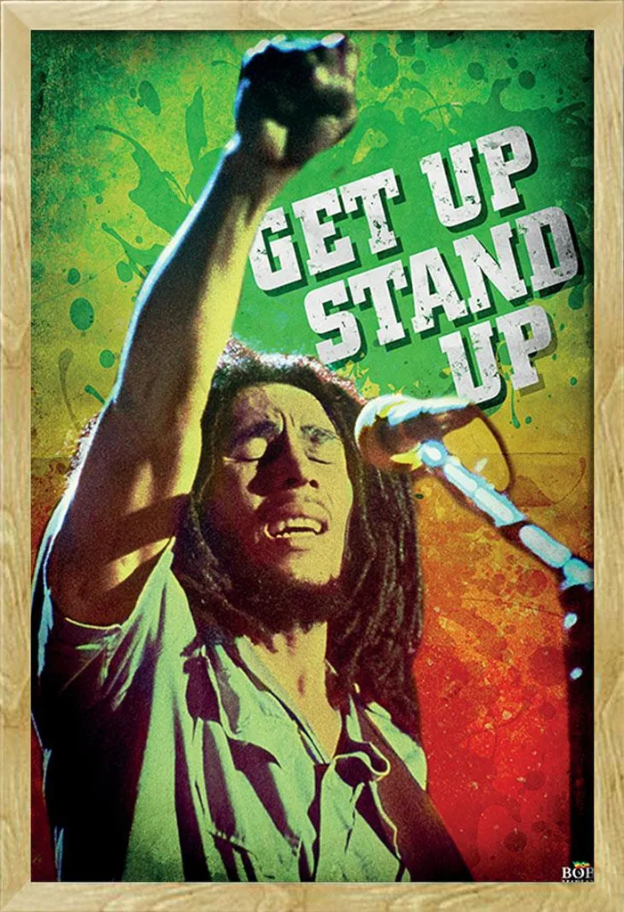 Bob Marley Poster Murali con Cornice Shinsuke Faggio 61x91.5 cm