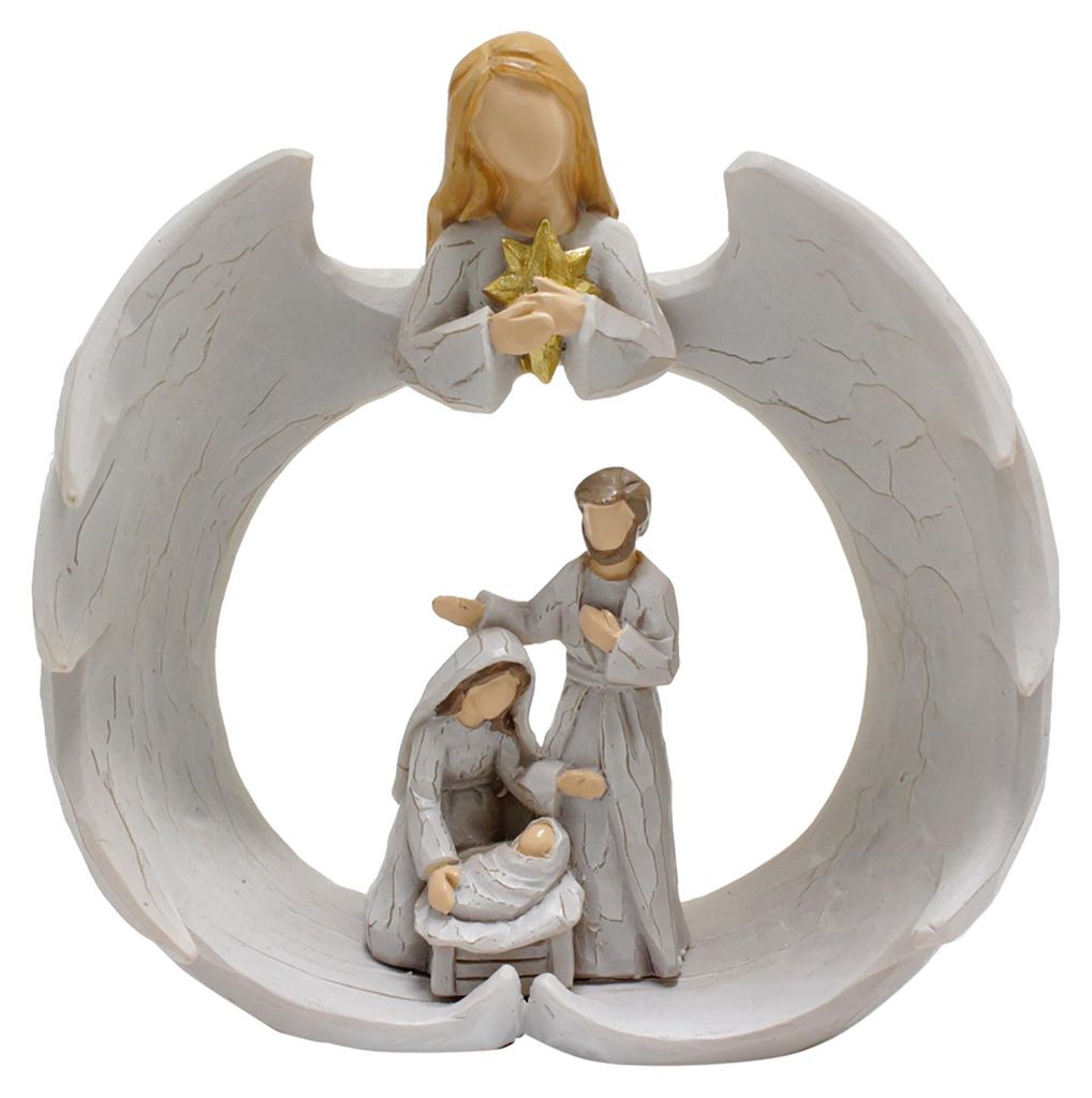 Betende Engelsstatue, Kunstharz, dekorative Flügelfigur, Heimdekoration, Geschenk