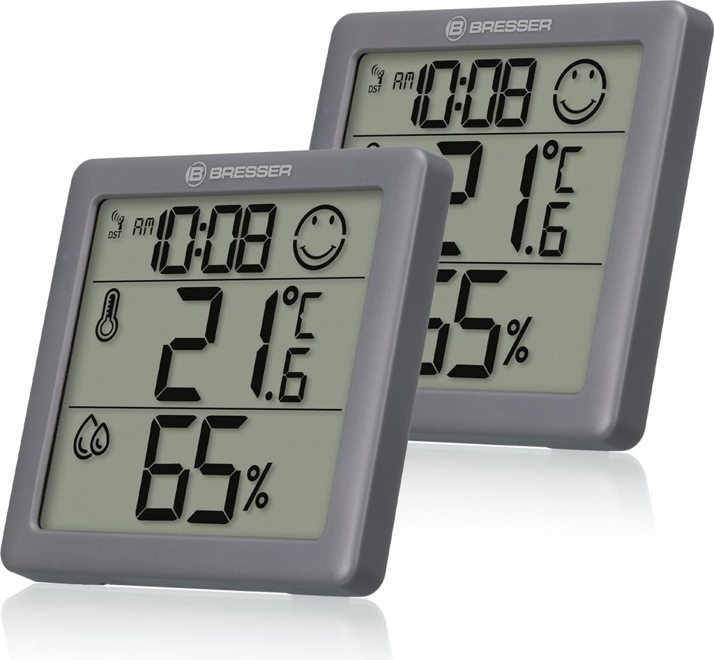 Climate Smile 2er Set Thermo- / Hygrometer anthr.