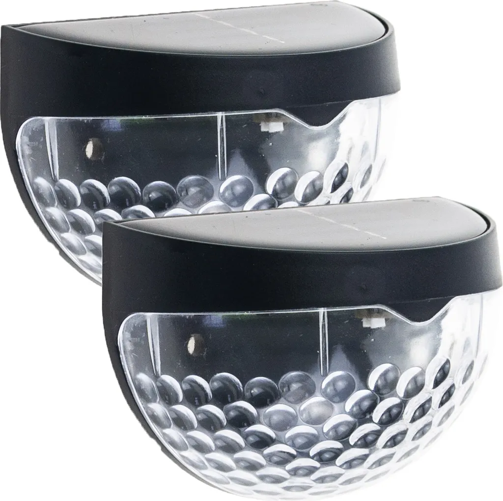 Solution éclairage sans fil : Lampe solaire murale LED intelligente pack 2