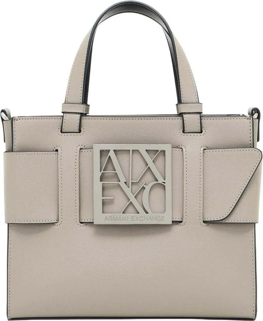 Armani Exchange 942690 0a874 Shopping Bag Beige - Sac à Main de Luxe