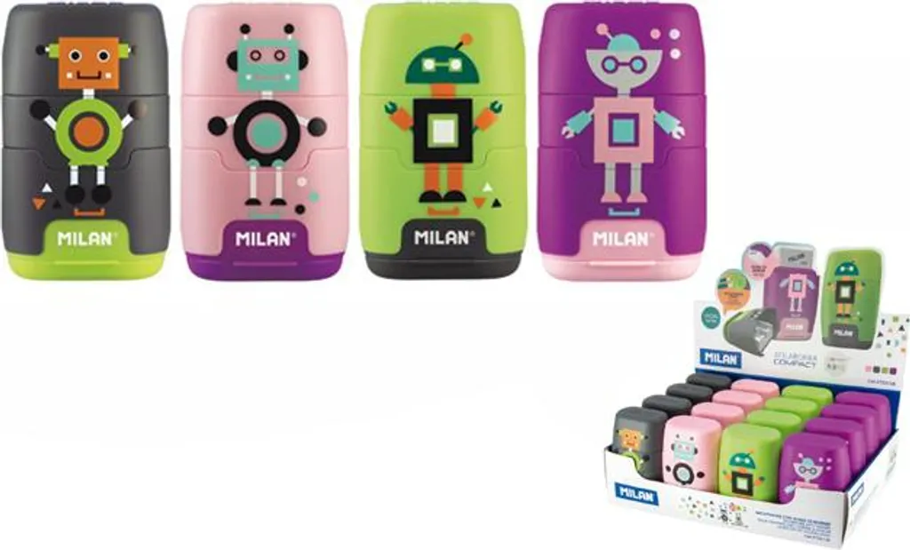Petite Gomme Robot Happy Bots (16) 2576 - Effaçage Propre sans Traces