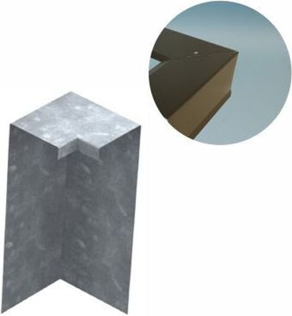 Ecke Innen für Schneckenzaun 90grad | Schneckenblech | Schneckenschutz | Schneckenabwehr, Color:ohne Farbe