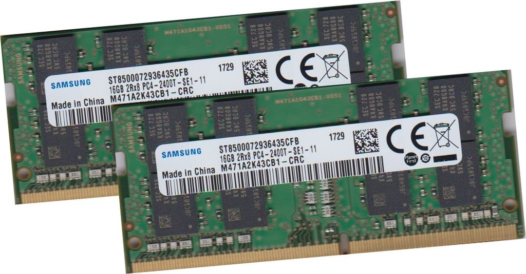 Samsung 32Gb 2x 16GB DDR4 Ram Speicher 2400 Mhz Produktbild 