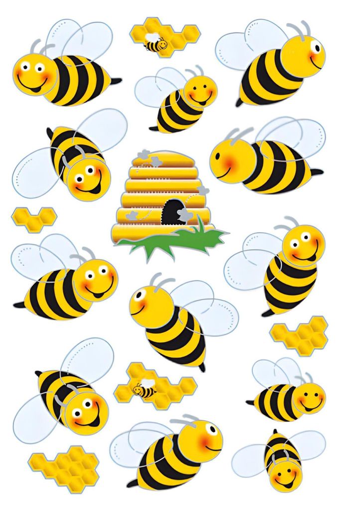 HERMA 3227 10x Sticker MAGIC Bienen, Flügelsticker Produktbild 