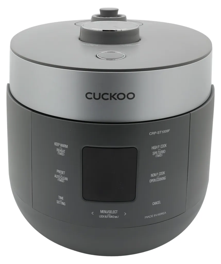 Cuckoo CRP-ST1009F Cuiseur à Riz Twin Pressure 1,8L Gris Anthracite