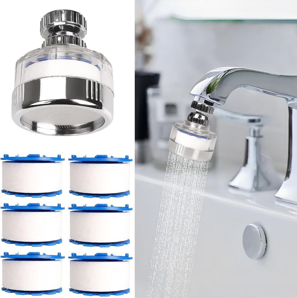 7-teiliges Spülbecken-Wasserfilterset mit Filterelementen, Produktbild 
