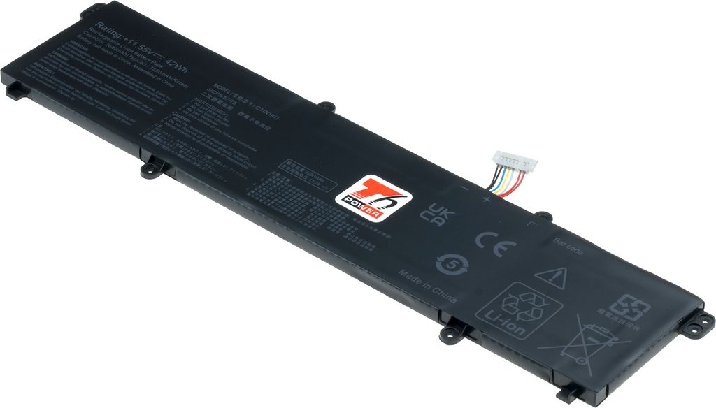 Batterie T6 Power pour Asus VivoBook 17 M1702QA, Li-Poly, Image du produit 