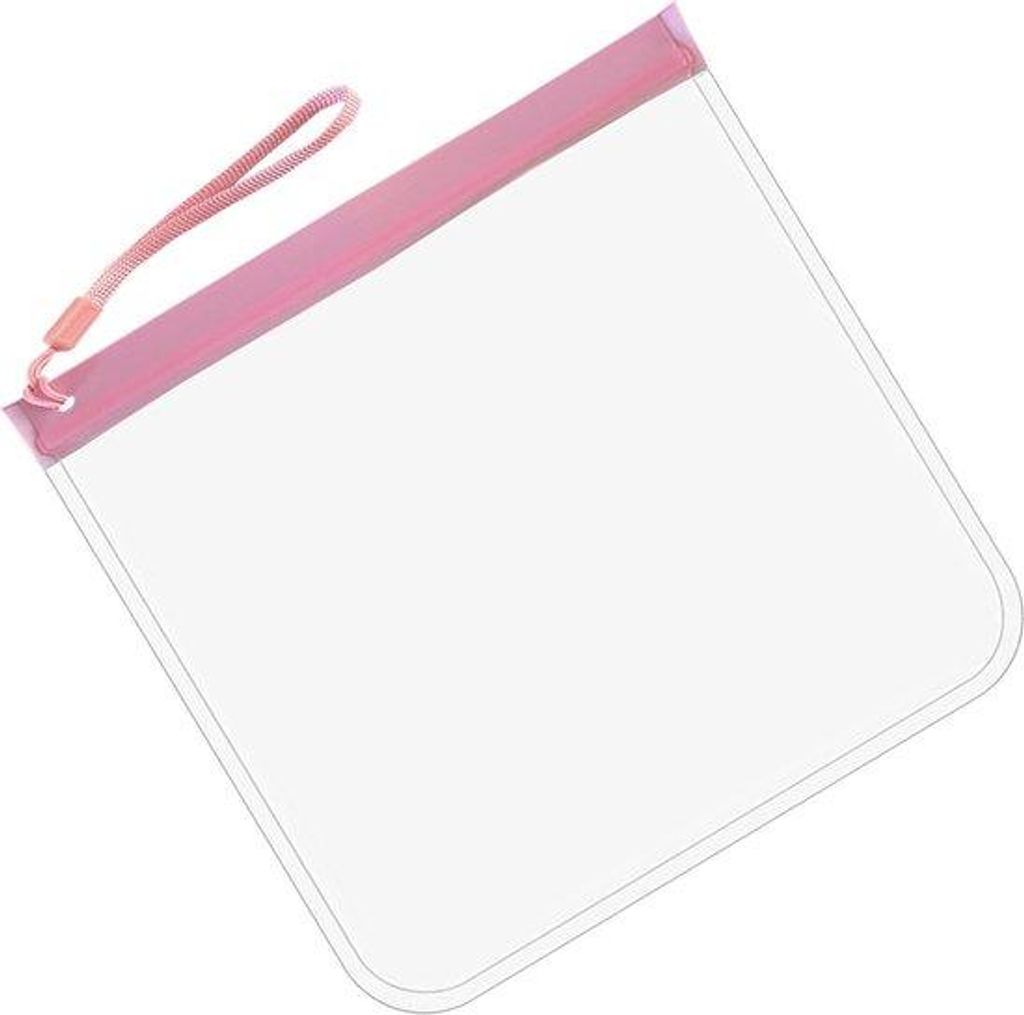Somstyle Flüssigkeitsbeutel – 5 Stück – Für Handgepäck im Flugzeug – Transparent – Wiederverwendbar – Rosa