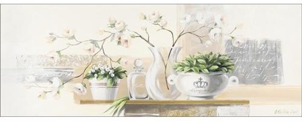 Leinwandbild Flower Pots 77x27 cm