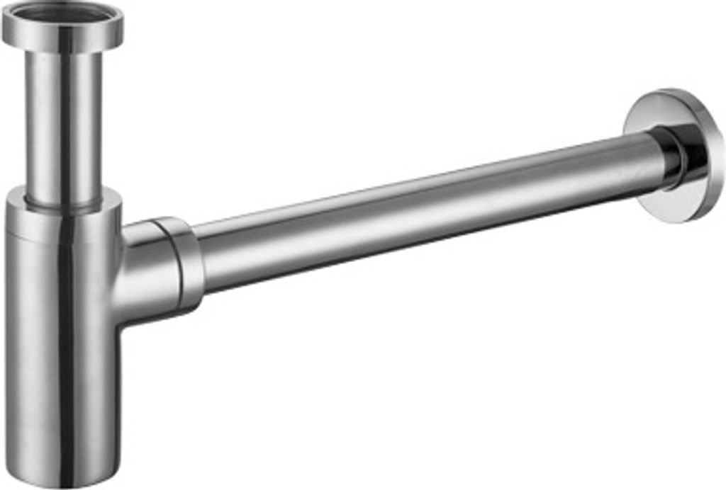 Waschtisch-Siphon, Siphon 1 1/4 ','Messing, Chrom-Ausfertigung, Waschbecken-Siphon, Ablaufsiphon