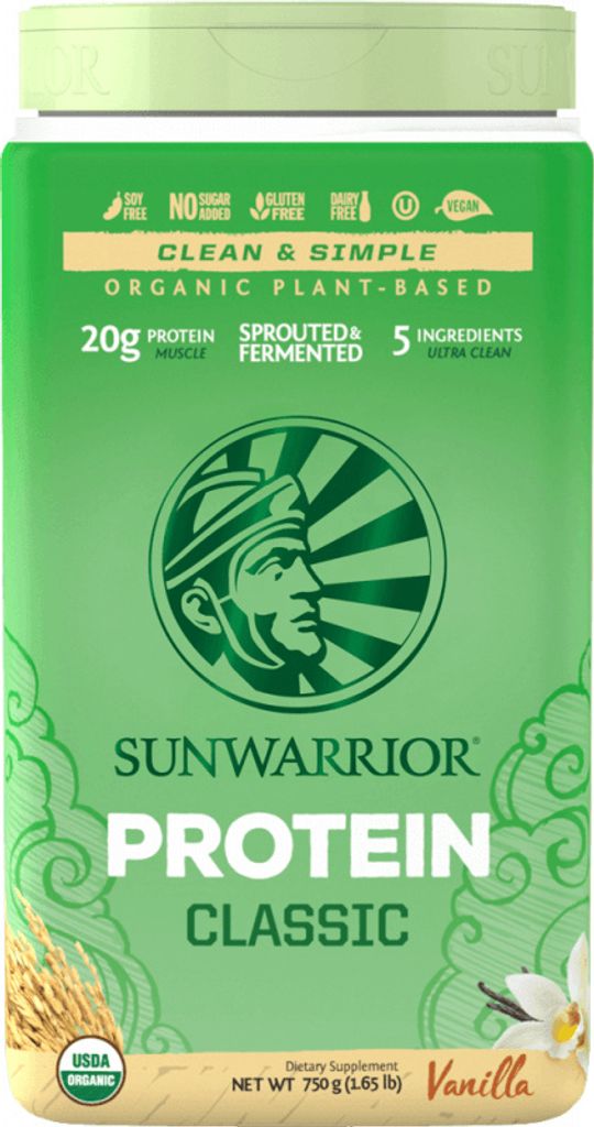 Sunwarrior Protein Classic Organic (750g) Vanilla - Eiweiße Produktbild 