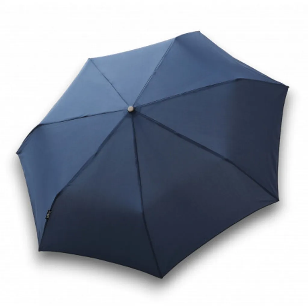 Bugatti Parapluie Take it Duo Solide et Léger - Design Bleu Uni Compact - 4