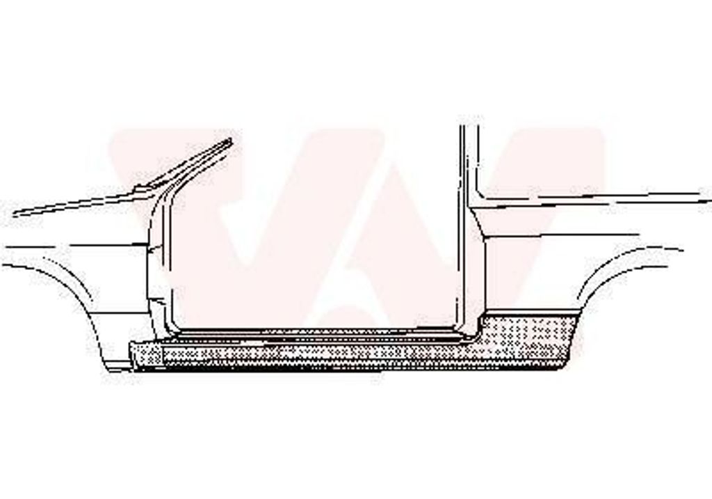 VAN WEZEL 5820102 Schweller Reparaturblech Einstiegblech Produktbild 