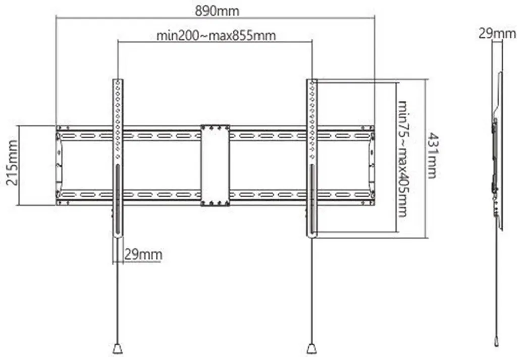 Montaggio TV Facile con Gembird WM-90F-01: Supporto Parete 90"