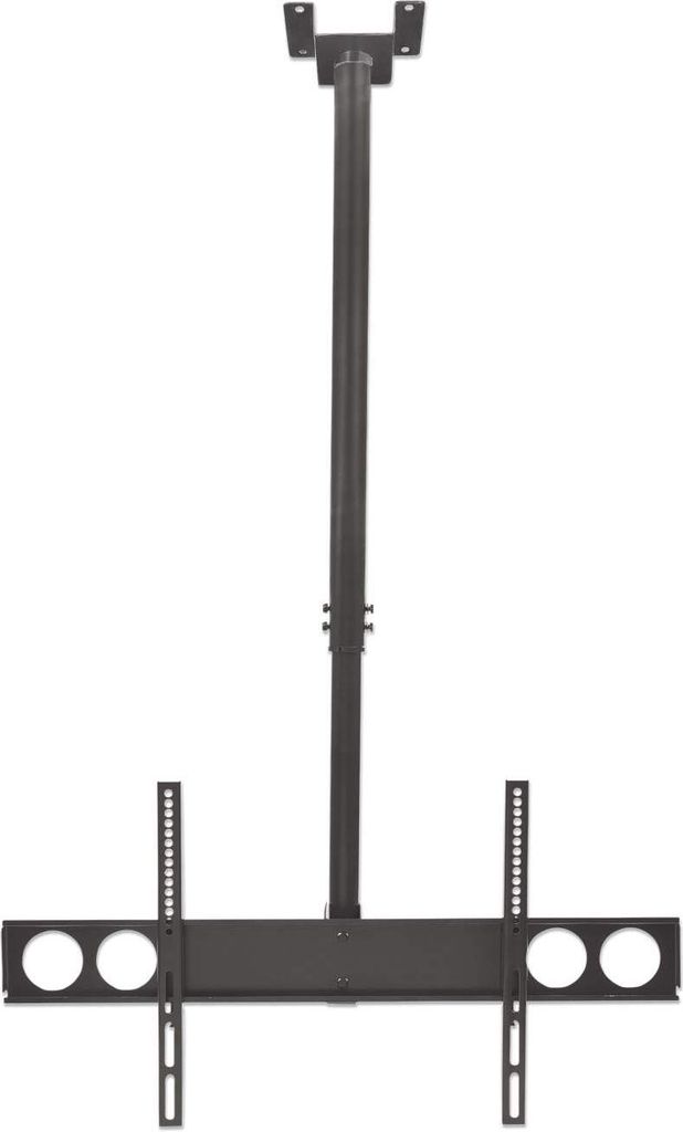 Manhattan TV & Monitor Mount, Ceiling, 1 screen, Screen Sizes: 37-75", Height: 105-156 cm, Black, VESA 200x200 to 800x400mm, Max 50kg, LFD, Lifetim...