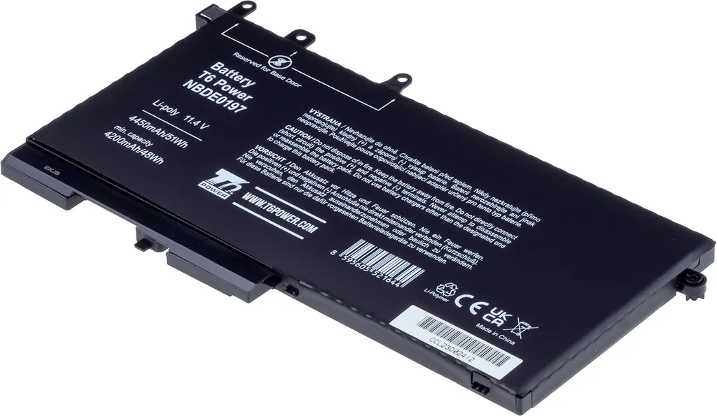Batteria T6 Power Dell Latitude 5290 | 11.4V 4450mAh 51Wh - Ricambio TOP
