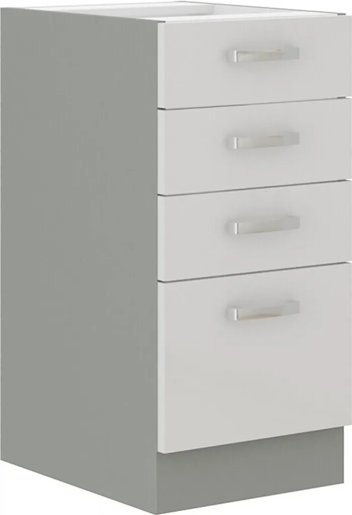 Trasforma la tua Cucina con l'Armadietto ULLERIKE 40cm Bianco e Grigio