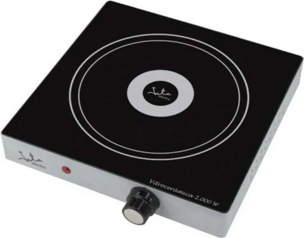 JATA V139 Table de cuisson vitrocéramique 1 feu noir et gris 2000W